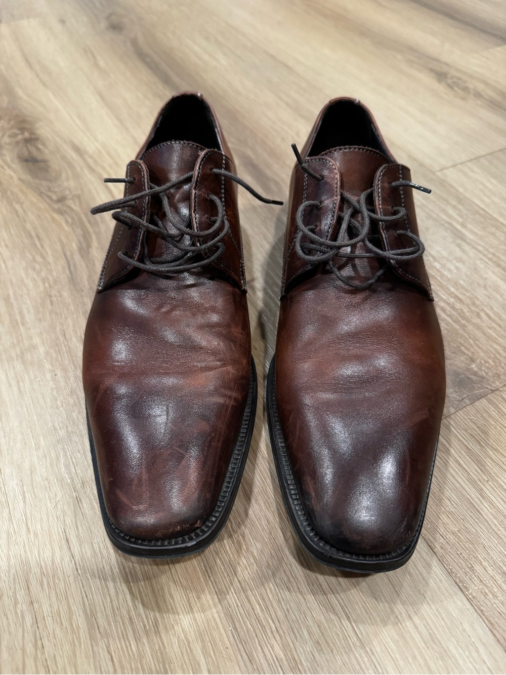 To Boot Men's Dark Brown Leather Derby Shoes